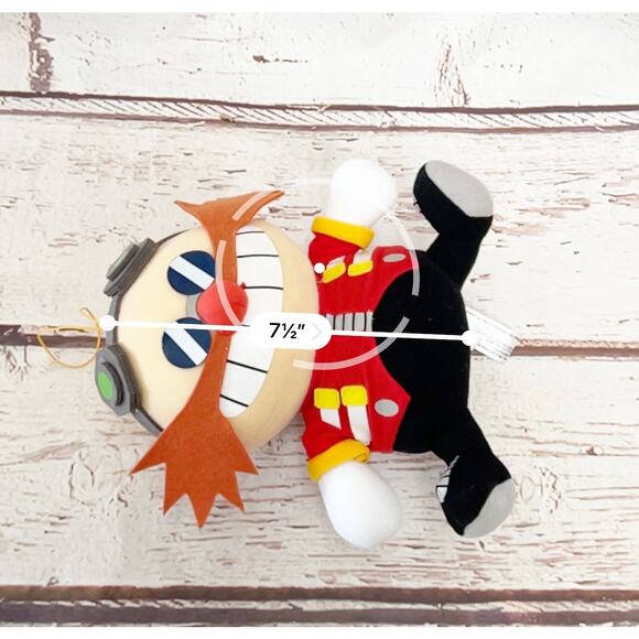 SONIC THE HEDGEHOG Robotnik Eggman SD Sitting Plush 7” - Picture 4 of 4